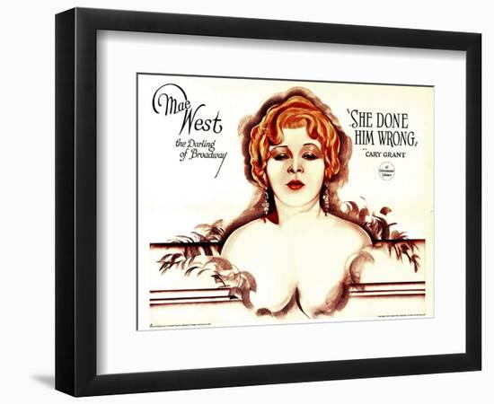 She Done Him Wrong, Mae West, 1933-null-Framed Art Print