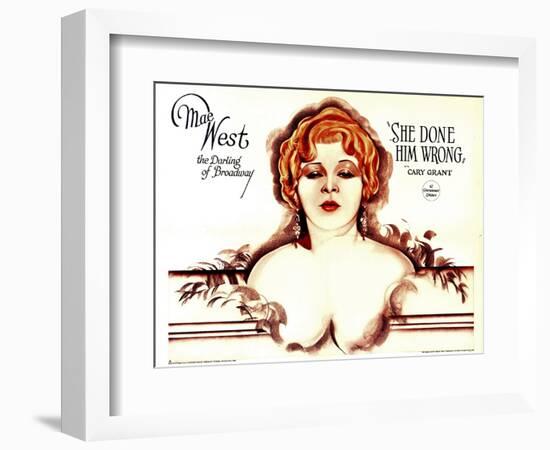 She Done Him Wrong, Mae West, 1933-null-Framed Art Print