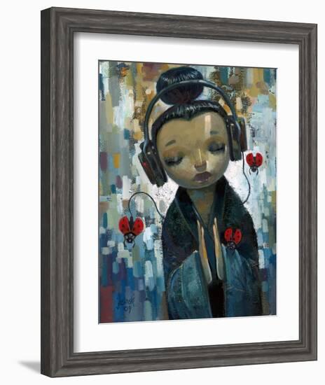 She Had her Sources-Aaron Jasinski-Framed Art Print