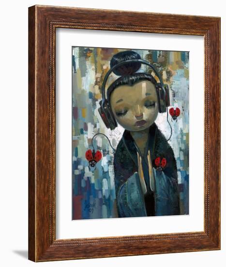 She Had her Sources-Aaron Jasinski-Framed Art Print