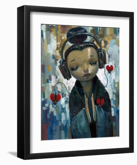 She Had her Sources-Aaron Jasinski-Framed Art Print