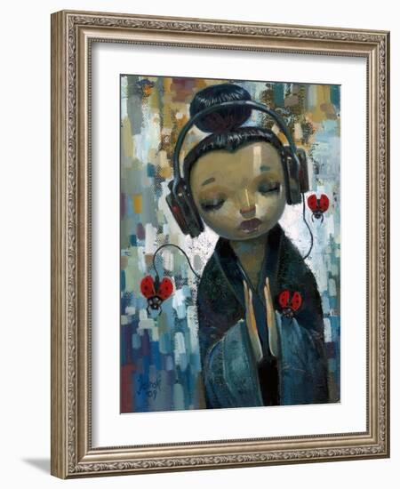 She Had Her Sources-Aaron Jasinski-Framed Art Print