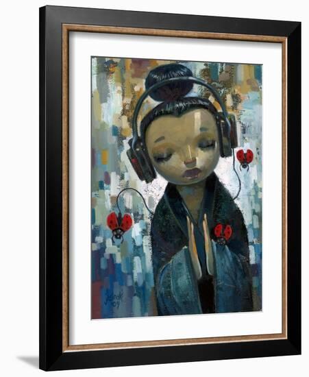 She Had Her Sources-Aaron Jasinski-Framed Art Print