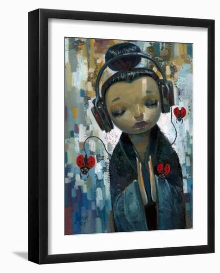 She Had Her Sources-Aaron Jasinski-Framed Art Print