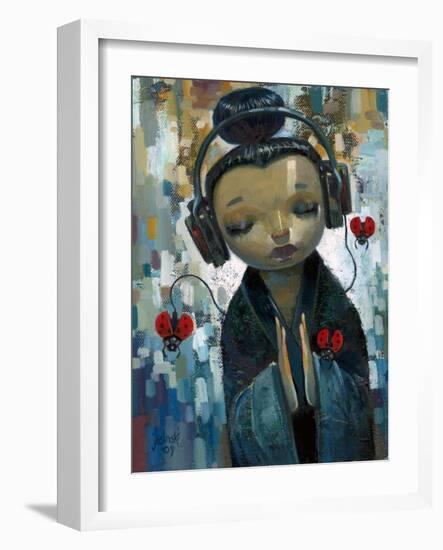 She Had Her Sources-Aaron Jasinski-Framed Art Print