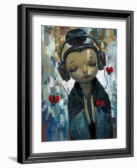 She Had Her Sources-Aaron Jasinski-Framed Art Print