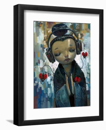 She Had Her Sources-Aaron Jasinski-Framed Art Print