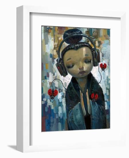 She Had Her Sources-Aaron Jasinski-Framed Art Print