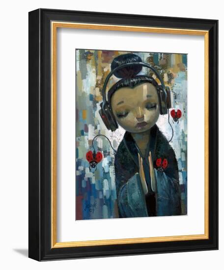 She Had Her Sources-Aaron Jasinski-Framed Premium Giclee Print