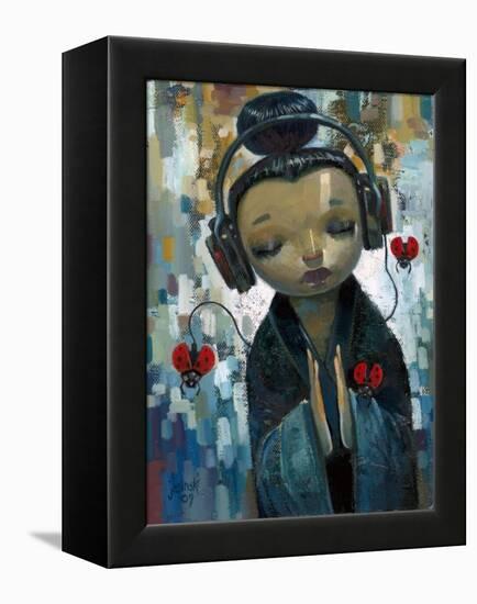 She Had Her Sources-Aaron Jasinski-Framed Stretched Canvas