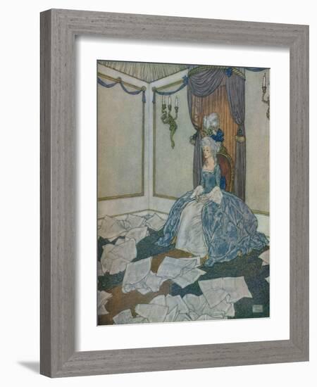 She had read all the newspapers in the world and had forgotten them again, so clever is she, 1912-Edmund Dulac-Framed Giclee Print