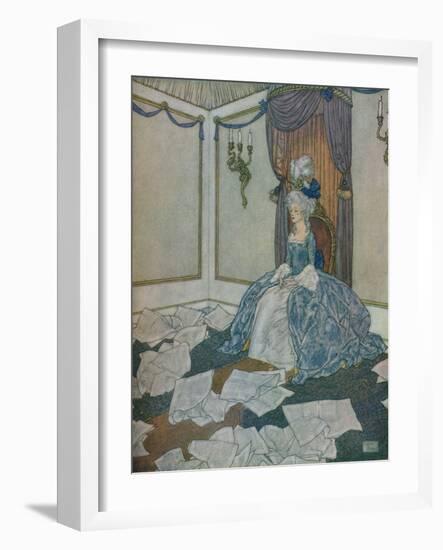 She had read all the newspapers in the world and had forgotten them again, so clever is she, 1912-Edmund Dulac-Framed Giclee Print