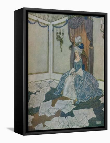 She had read all the newspapers in the world and had forgotten them again, so clever is she, 1912-Edmund Dulac-Framed Premier Image Canvas