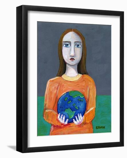 She Had the World in Her Hands-Sharyn Bursic-Framed Photographic Print