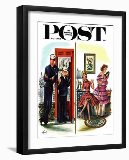 "She Has a Great Personality," Saturday Evening Post Cover, May 12, 1962-Constantin Alajalov-Framed Giclee Print