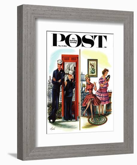 "She Has a Great Personality," Saturday Evening Post Cover, May 12, 1962-Constantin Alajalov-Framed Giclee Print