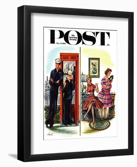 "She Has a Great Personality," Saturday Evening Post Cover, May 12, 1962-Constantin Alajalov-Framed Giclee Print