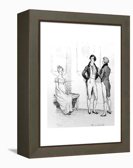 She Is Tolerable', Illustration from 'Pride and Prejudice' by Jane Austen, Edition Published in…-Hugh Thomson-Framed Premier Image Canvas