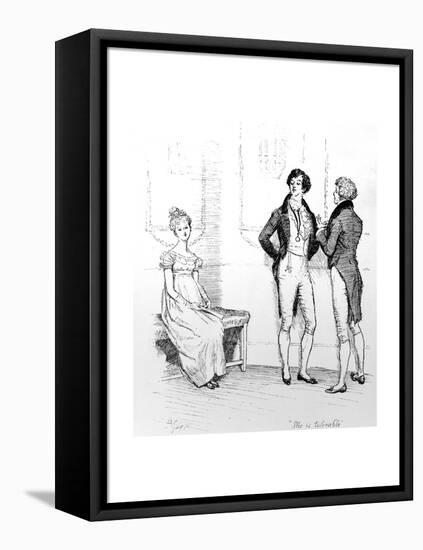 She Is Tolerable', Illustration from 'Pride and Prejudice' by Jane Austen, Edition Published in…-Hugh Thomson-Framed Premier Image Canvas