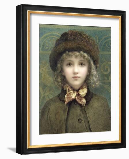 she Is Witty to Talk With' (W/C on Paper)-Helen Jackson-Framed Giclee Print