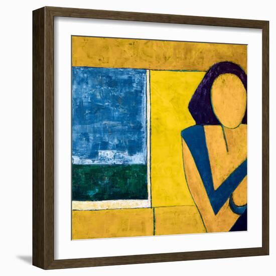 She is-Hyunah Kim-Framed Art Print