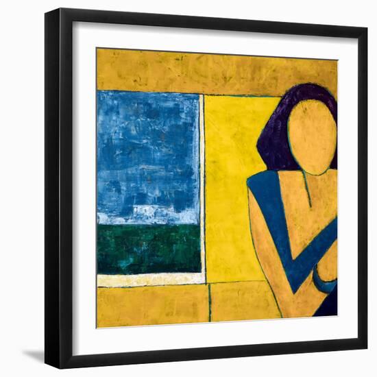 She is-Hyunah Kim-Framed Art Print