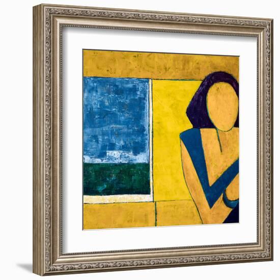 She is-Hyunah Kim-Framed Art Print