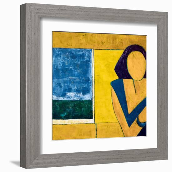 She is-Hyunah Kim-Framed Art Print