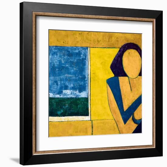 She is-Hyunah Kim-Framed Art Print