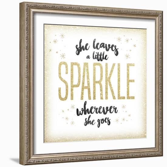 She leaves a sparkle 1-Kimberly Glover-Framed Giclee Print