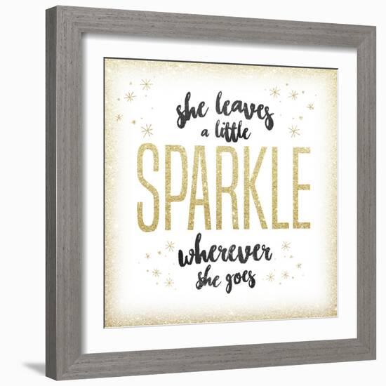 She leaves a sparkle 1-Kimberly Glover-Framed Giclee Print