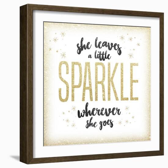 She leaves a sparkle 1-Kimberly Glover-Framed Giclee Print