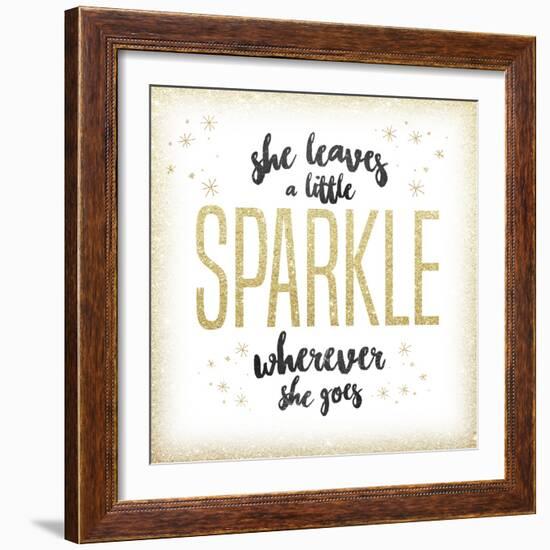 She leaves a sparkle 1-Kimberly Glover-Framed Giclee Print