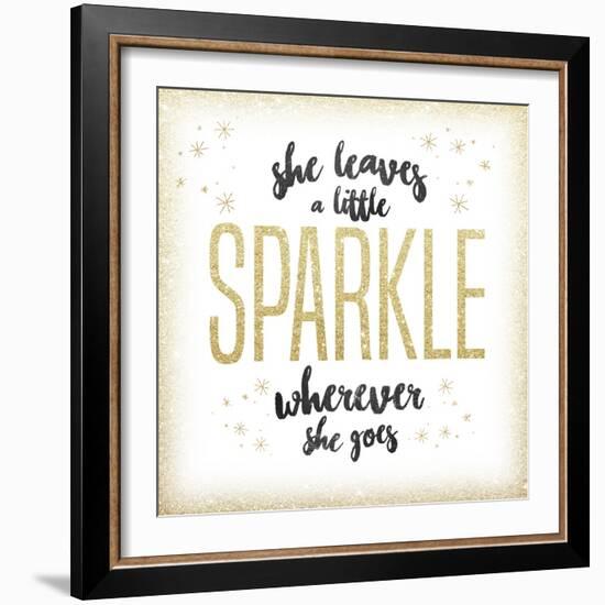 She leaves a sparkle 1-Kimberly Glover-Framed Giclee Print