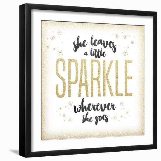 She leaves a sparkle 1-Kimberly Glover-Framed Giclee Print