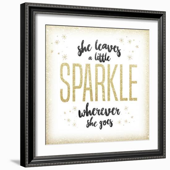 She leaves a sparkle 1-Kimberly Glover-Framed Giclee Print