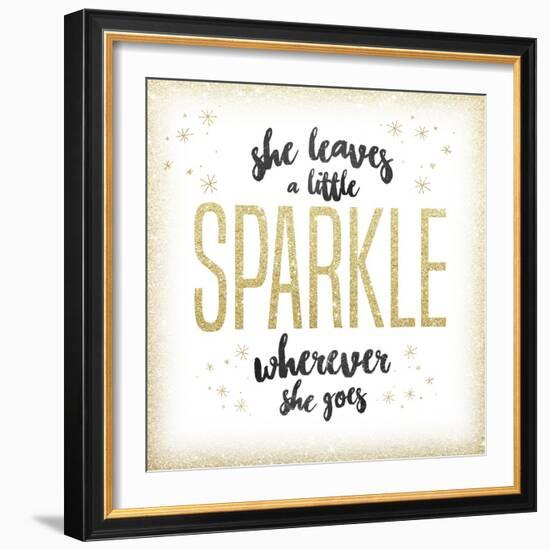 She leaves a sparkle 1-Kimberly Glover-Framed Giclee Print