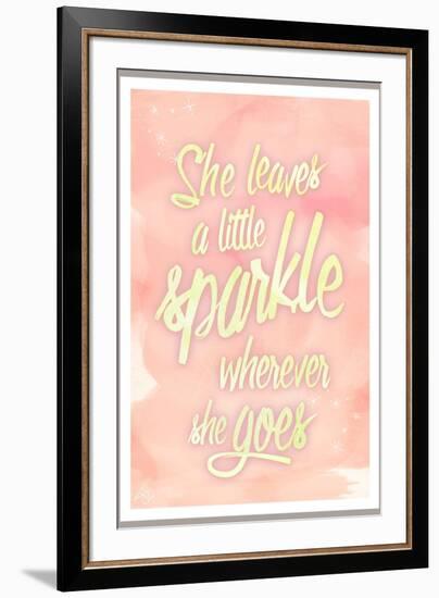 She leaves a sparkle 2-Kimberly Glover-Framed Giclee Print