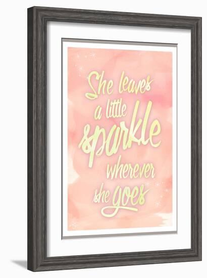 She leaves a sparkle 2-Kimberly Glover-Framed Giclee Print