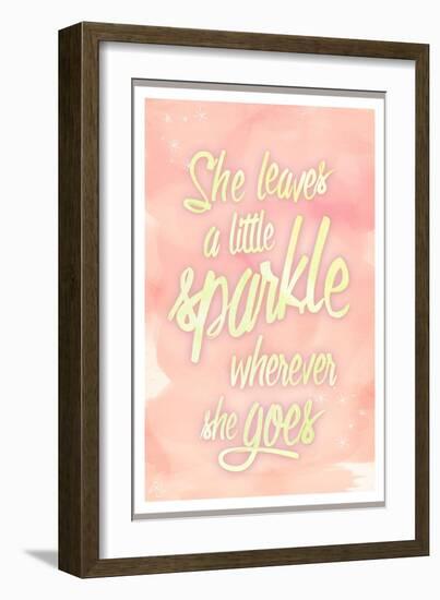 She leaves a sparkle 2-Kimberly Glover-Framed Giclee Print