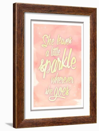 She leaves a sparkle 2-Kimberly Glover-Framed Giclee Print