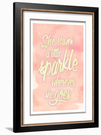 She leaves a sparkle 2-Kimberly Glover-Framed Giclee Print