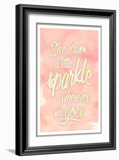 She leaves a sparkle 2-Kimberly Glover-Framed Giclee Print