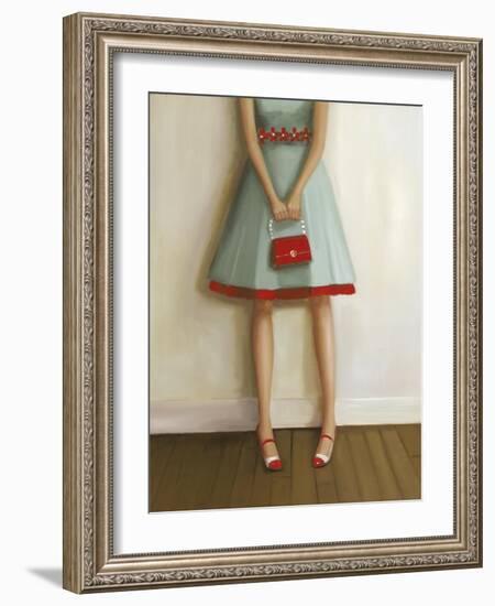 She Liked to Rustle Her Red Crinoline-Janet Hill-Framed Giclee Print