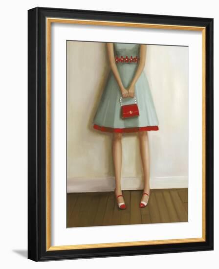She Liked to Rustle Her Red Crinoline-Janet Hill-Framed Giclee Print