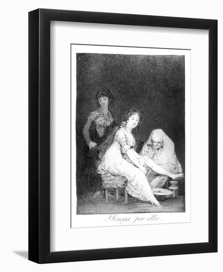 She Prays for Her, 1799-Francisco de Goya-Framed Giclee Print