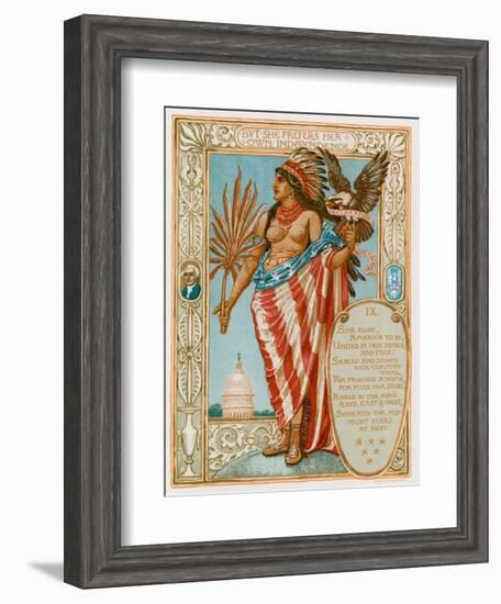 She Prefers Her Independence-Walter Crane-Framed Giclee Print