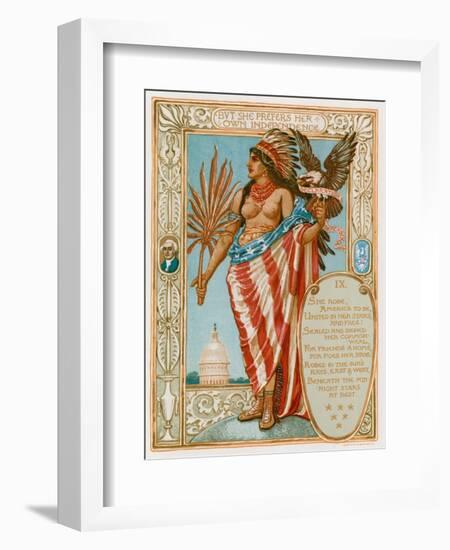 She Prefers Her Independence-Walter Crane-Framed Giclee Print