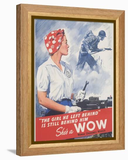 She's a Wow Poster-Adolph Treidler-Framed Premier Image Canvas
