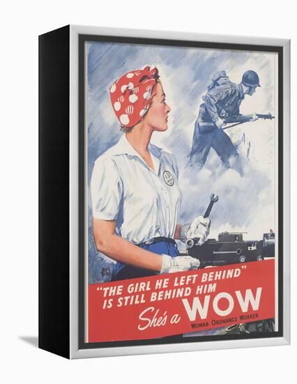 She's a Wow Poster-Adolph Treidler-Framed Premier Image Canvas